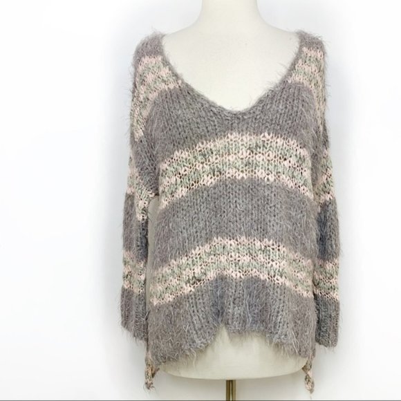 Free People Linus Gray Sweater - Picture 2 of 4